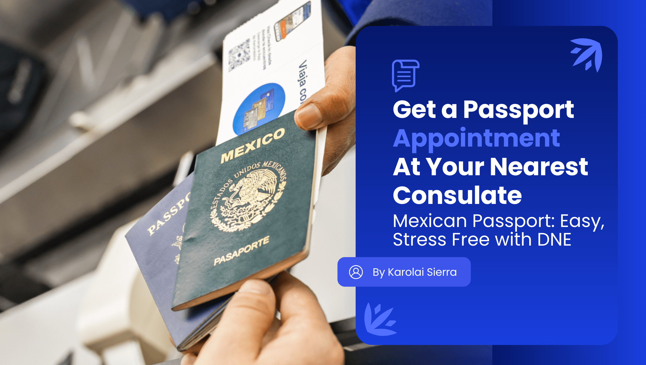 Mexican passport appointment in the US.